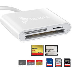 Reagle karšu lasītājs USB microSD SD SD CF TF SDXC Mac adapteris cena un informācija | Adapteri un USB centrmezgli | 220.lv