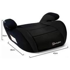 Autokrēsliņš Baby Go Booster,15-36 kg, black cena un informācija | Autokrēsliņi | 220.lv