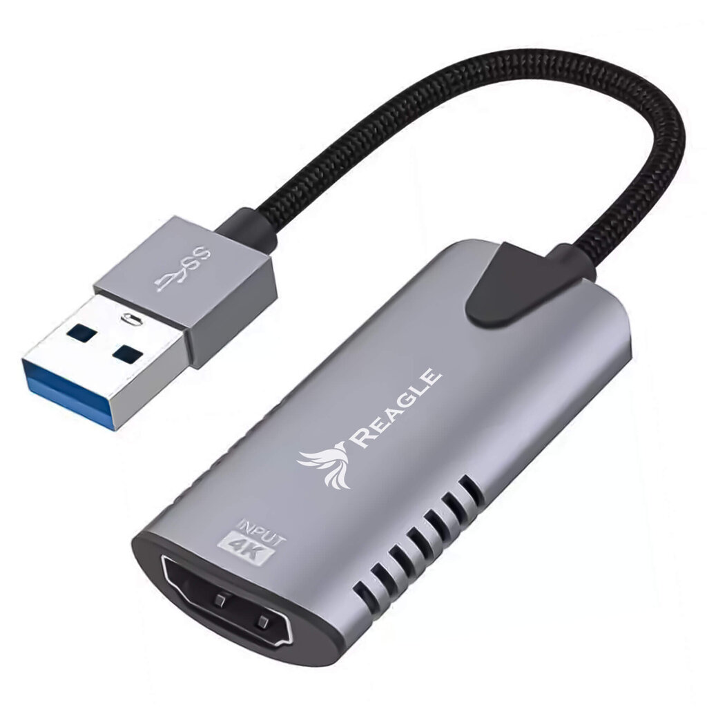 Reagle Grabber PC video ierakstītājs HDMI 4K USB OBS cena un informācija | Adapteri un USB centrmezgli | 220.lv