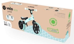 Беговел Junior Velo Eco, синий цена и информация | Балансировочные велосипеды | 220.lv