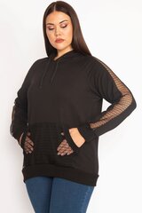 Džemperis sievietēm C688-44, melns cena un informācija | Jakas sievietēm | 220.lv
