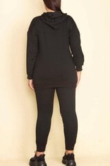 Черный спортивный костюм женский C700-42 цена и информация | Женские костюмы | 220.lv