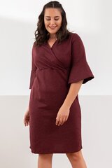Бордовое платье F1814-B-44 цена и информация | Платья | 220.lv