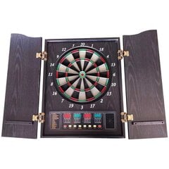 Elektroniskais mērķis šautriņām React Dartboard Cabinet, brūns цена и информация | Дартс | 220.lv