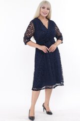 Темно-синее платье F4029-TM-44/46 цена и информация | Платья | 220.lv
