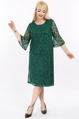 Зеленое платье F4007-ZA-44/46 цена и информация | Платья | 220.lv