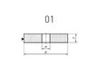 Nortona ripa-01 200mm x 20mm x 32mm 7P10A606K6VS3 cena un informācija | Slīpmašīnas | 220.lv