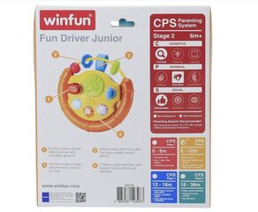 Обучающий интерактивный игрушечный руль WinFun цена и информация | Игрушки для малышей | 220.lv