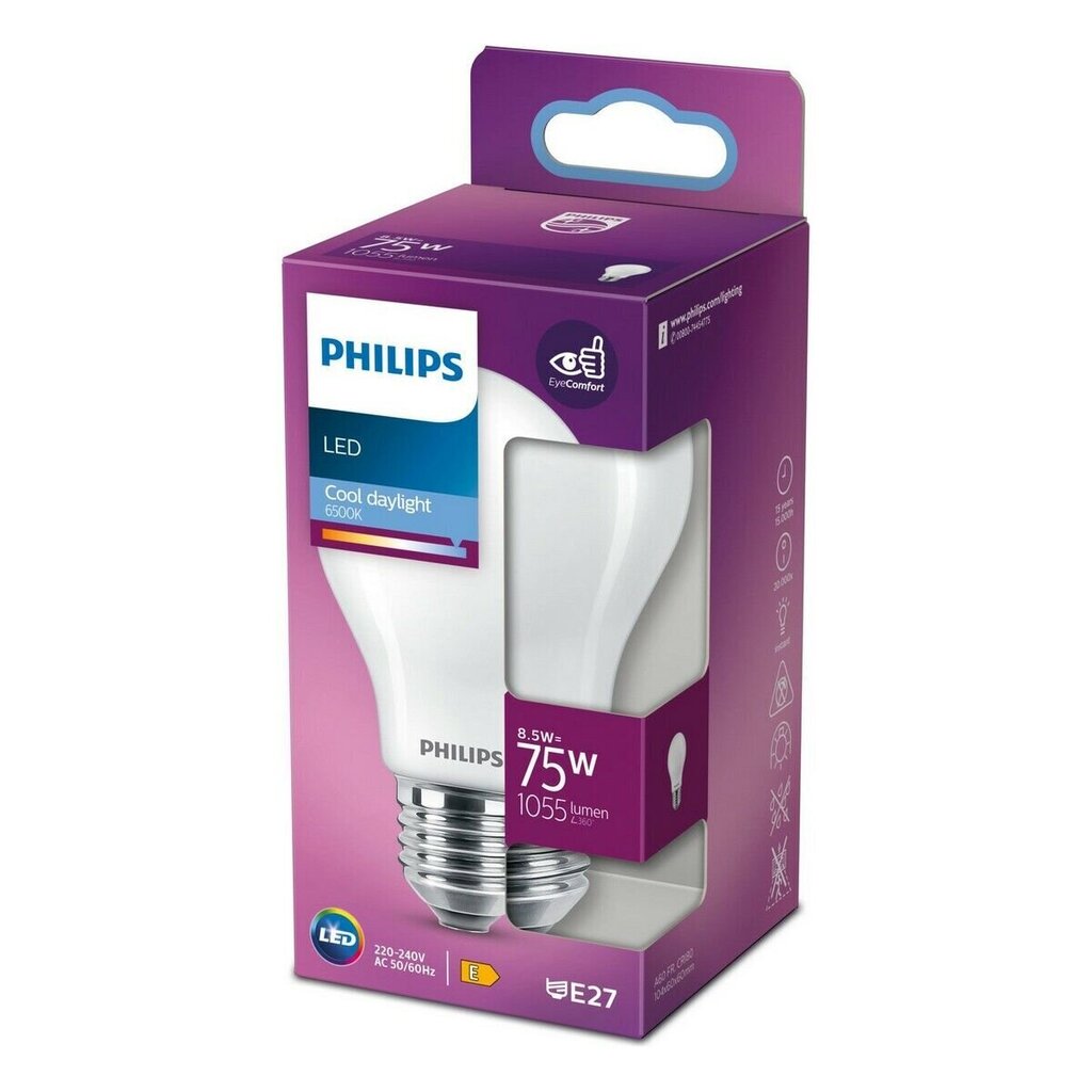 LED Spuldze Philips Standard Ø 6 x 10,4 cm E27 8,5 W E 1055 lm cena un informācija | Spuldzes | 220.lv