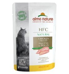 Almo Nature HFC Natural, papildbarība kaķiem, vistas fileja, 24x55g cena un informācija | Konservi kaķiem | 220.lv