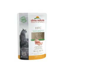 Дополнительный корм для кошек Almo Nature HFC Jelly Multipack, куриная грудка 98.5%, 24x55 г цена и информация | Консервы для котов | 220.lv