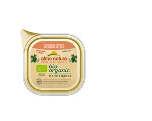 Полноценный корм для кошек Almo Nature Bio Organic, паштет с лососем, 19x85 г цена и информация | Консервы для котов | 220.lv