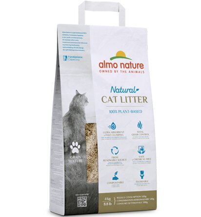 Almo Nature Grain Texture smiltis kaķu tualetei, 4kg цена и информация | Smiltis un pakaiši | 220.lv