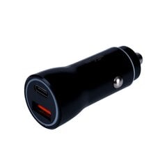 Akyga car charger AK-CH-16 36W USB-A + USB-C PD Quick Charge 3.0 5-12V | 1.5-3A black цена и информация | Зарядные устройства для телефонов | 220.lv