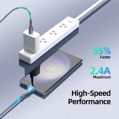 USB кабель DUZZONA A8 USB to USB-C 1.0m цена и информация | Кабели для телефонов | 220.lv