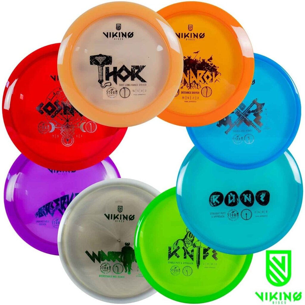 Viking Discs Storm Set - 8 diski cena un informācija | Disku golfs | 220.lv