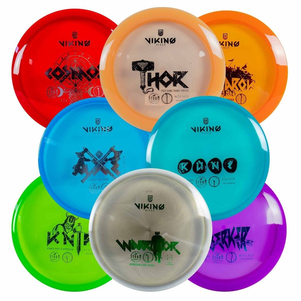 Viking Discs Storm Set - 8 diski цена и информация | Disku golfs | 220.lv