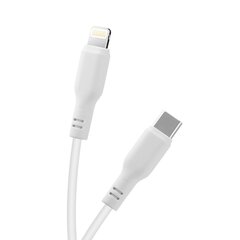 Maxlife MXUC-10 MFi cable USB-C - Lightning 1,0 m 27W white цена и информация | Кабели для телефонов | 220.lv