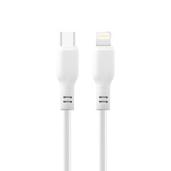 Maxlife MXUC-10 MFi cable USB-C - Lightning 1,0 m 27W white цена и информация | Кабели для телефонов | 220.lv