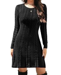 Платье для женщин Vancavoo, черное цена и информация | Платья | 220.lv