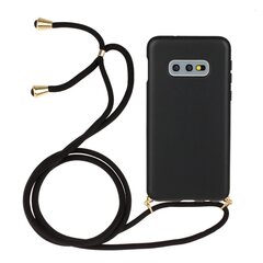 „Strap“ твердый силиконовый (TPU) чехол - чёрный (Galaxy S10e) цена и информация | Чехлы для телефонов | 220.lv