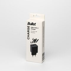 „Bullet“ kelioninis įkroviklis USB+USB-C цена и информация | Зарядные устройства для телефонов | 220.lv