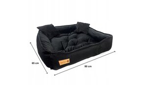 Suņu gulta, 80 x 65 cm cena un informācija | Suņu gultas, spilveni, būdas | 220.lv