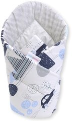 Двусторонний детский конверт - плед Babymam, 80x80 cm, white/gray цена и информация | Детские подушки, конверты, спальники | 220.lv