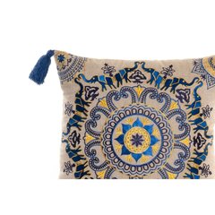 Подушка DKD Home Decor Оранжевый Небесный синий Тёмно Синий Mandala 40 x 10 x 40 cm (3 Предметы) цена и информация | Декоративные подушки и наволочки | 220.lv