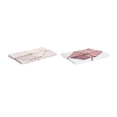 Скатерть и салфетки DKD Home Decor 150 x 250 x 0,5 cm Розовый Белый (2 штук) цена и информация | Скатерти, салфетки | 220.lv