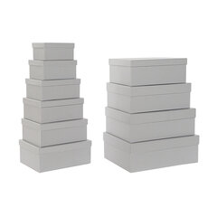 Organizējošo kastu komplekts DKD Home Decor (43,5 x 33,5 x 15,5 cm) cena un informācija | Veļas grozi un mantu uzglabāšanas kastes | 220.lv