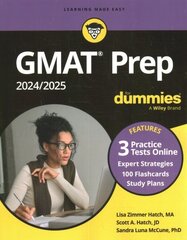 GMAT Prep 2024/2025 For Dummies with Online Practice (GMAT Focus Edition) 11th edition cena un informācija | Sociālo zinātņu grāmatas | 220.lv