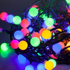 Ziemassvētku vītne ar mainīgu apgaismojuma režīmu, 10 m cena un informācija | Ziemassvētku lampiņas, LED virtenes | 220.lv