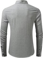 Мужская хлопковая рубашка Elegancity, черная/белая цена и информация | Мужские рубашки | 220.lv