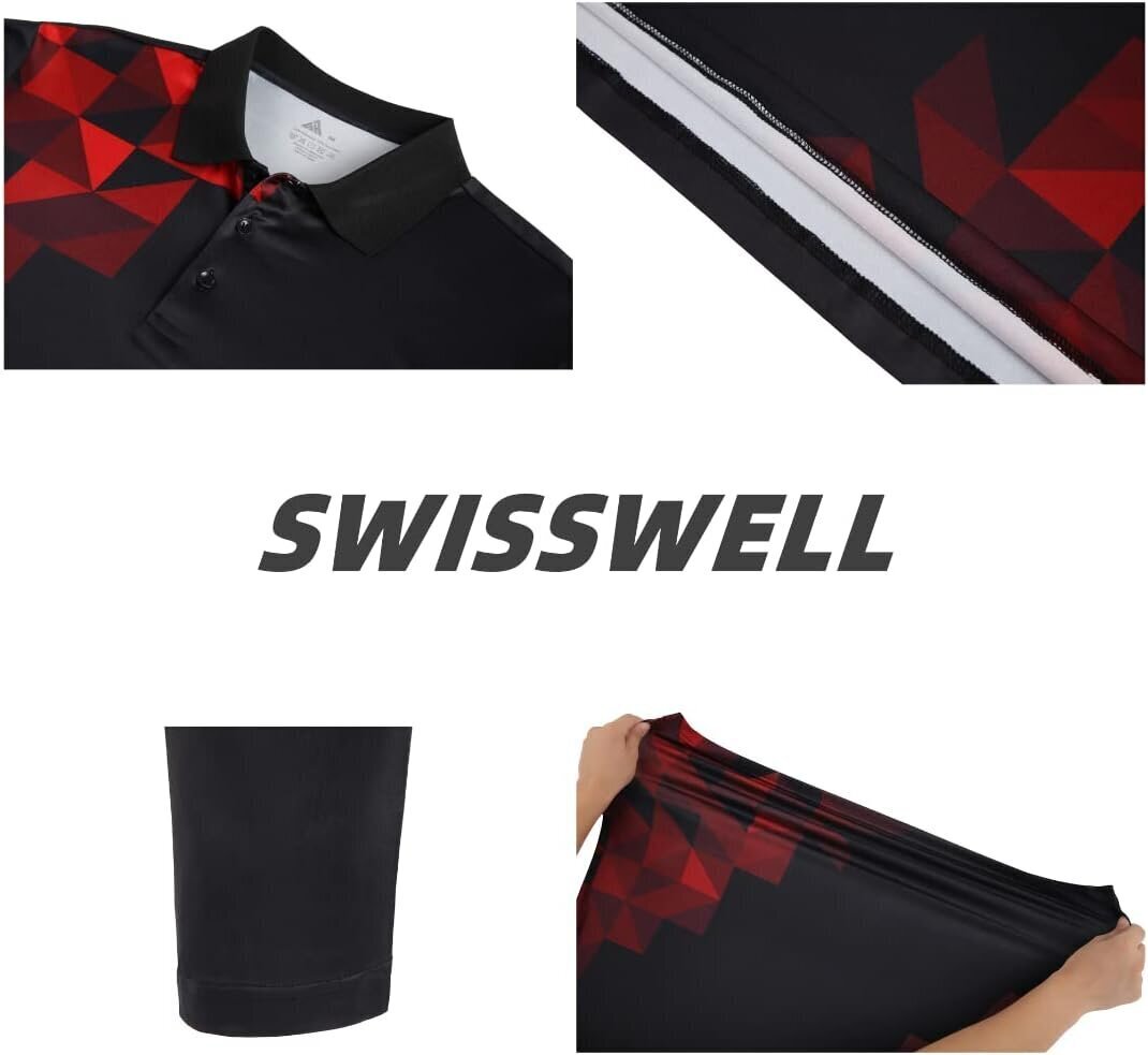 Polo krekls vīriešiem SwissWell, melns cena un informācija | Vīriešu krekli | 220.lv