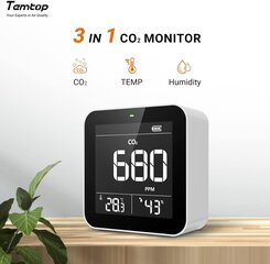 Gaisa kvalitātes mērītājs Temtop Smart, C10 cena un informācija | Meteostacijas, āra termometri | 220.lv