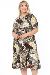 Расклешенное платье с рюшами V507-46/48 цена и информация | Платья | 220.lv
