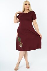 Бордовое платье на лето B358-BO-42/44 цена и информация | Платья | 220.lv
