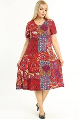 Красочное платье с узорами B398-46 цена и информация | Платья | 220.lv