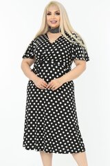 Черное платье с шариками T2181-44/46 цена и информация | Платья | 220.lv