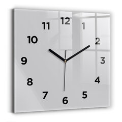 Sienas pulkstenis Gaiši Pelēks, 30x30 cm cena un informācija | Pulksteņi | 220.lv