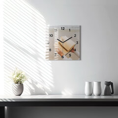Sienas pulkstenis Brīdis Ar Grāmatu, 30x30 cm цена и информация | Часы | 220.lv