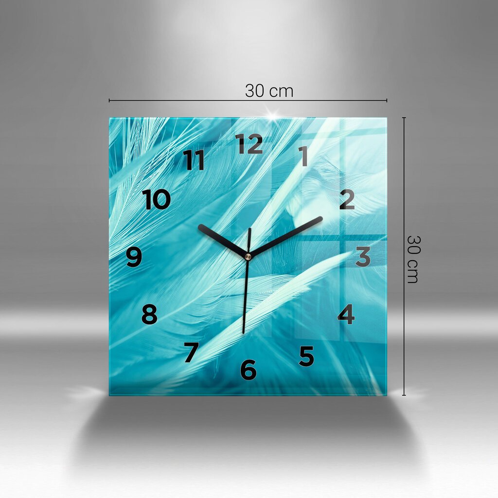 Sienas pulkstenis Cilvēki Ar Lietussargiem, 30x30 cm цена и информация | Pulksteņi | 220.lv