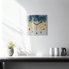 Sienas pulkstenis Dekoratīvais Raksts Un Zelts, 30x30 cm cena un informācija | Pulksteņi | 220.lv