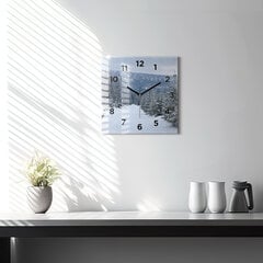 Sienas pulkstenis Čehu Giganta Kalni Ziemā, 30x30 cm cena un informācija | Pulksteņi | 220.lv
