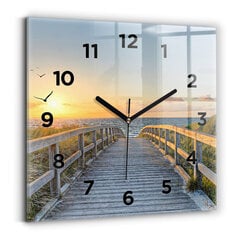 Sienas pulkstenis Brīvdienas Pludmalē, 30x30 cm cena un informācija | Pulksteņi | 220.lv