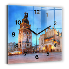 Sienas pulkstenis Galvenais Tirgus Krakovā, 30x30 cm cena un informācija | Pulksteņi | 220.lv