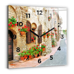 Sienas pulkstenis Gleznaina Iela, 30x30 cm cena un informācija | Pulksteņi | 220.lv