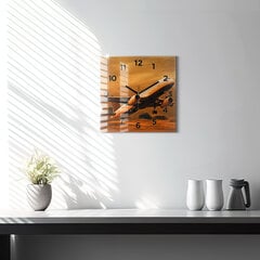 Sienas pulkstenis Ceļošana Ar Lidmašīnu, 30x30 cm цена и информация | Часы | 220.lv