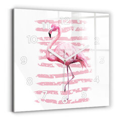 Sienas pulkstenis Flamingo Grafika, 30x30 cm cena un informācija | Pulksteņi | 220.lv